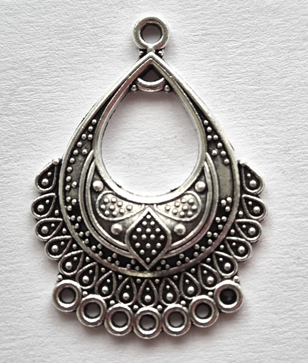 Коннектор (тибетское серебро) 3,7х2,5 см 1 шт.
